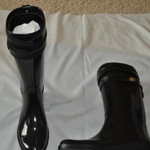 Black Coach Rain Boots